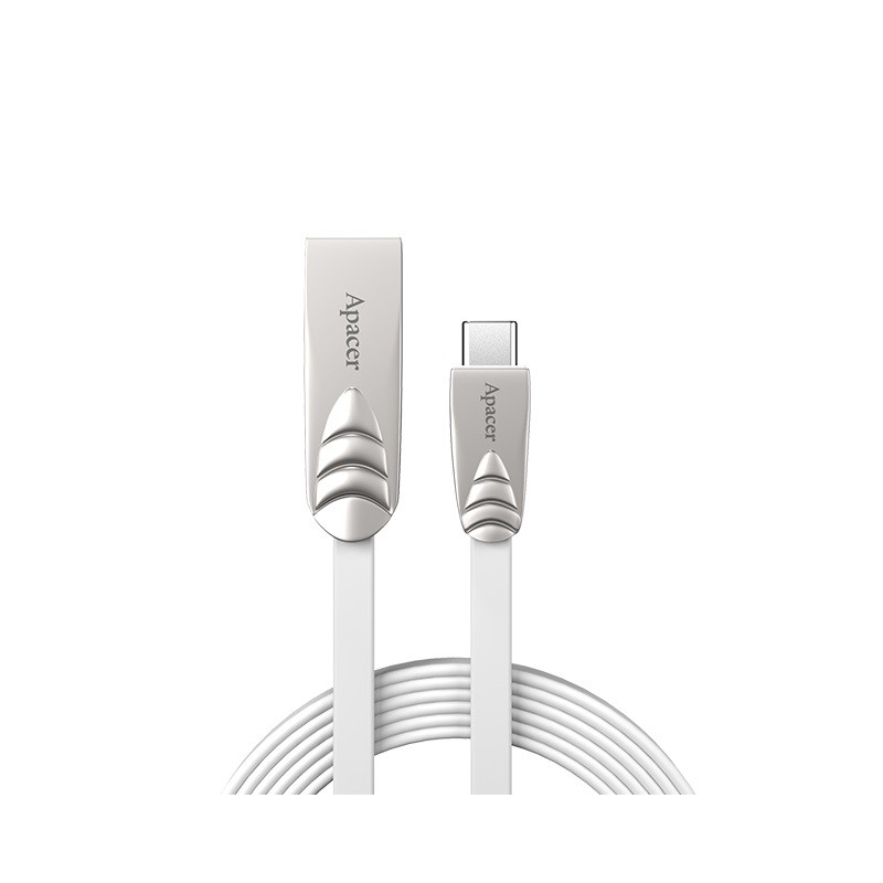 cablu usb 2.0 a tata - usb-c, 1m, argintiu, dc112 apacer