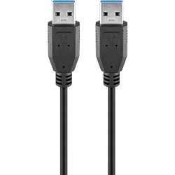 cablu usb 3.0 a tata - usb 3.0 a tata, 5m, negru, goobay