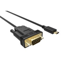 cablu usb-c - vga, fullhd, 60hz, 1.8m, negru, well