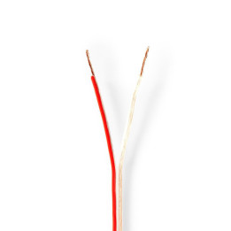 cablu difuzor 2x 0,75 mm2, rola 15 m, transparent, nedis