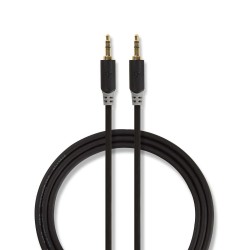 cablu audio stereo nedis 3.5 mm tata - 3.5 mm tata, 10 m, antracit