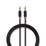 cablu audio stereo nedis 3.5 mm tata - 3.5 mm tata, 10 m, antracit cablu audio stereo nedis 3.5 mm tata - 3.5 mm tata, 10 m, antracit