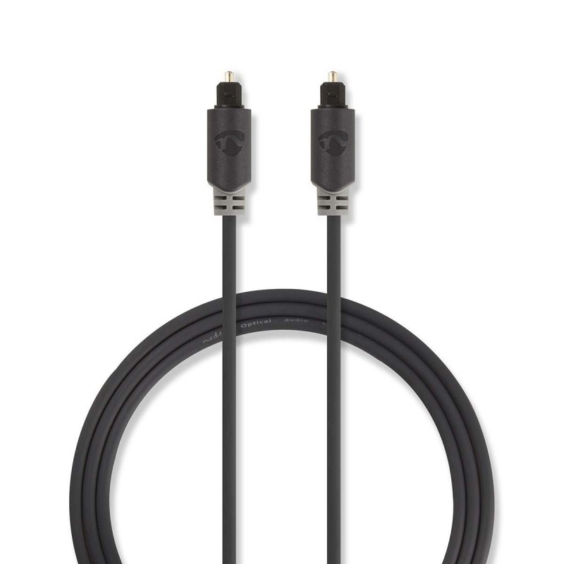 cablu audio optic nedis toslink tata - toslink tata, 1.0 m, antracit cablu audio optic nedis toslink tata - toslink tata, 1.0 m, antracit
