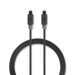 cablu audio optic nedis toslink tata - toslink tata, 1.0 m, antracit cablu audio optic nedis toslink tata - toslink tata, 1.0 m, antracit