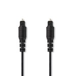 cablu audio optic nedis toslink tata - toslink tata, 2m, negru cablu audio optic nedis toslink tata - toslink tata, 2m, negru