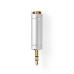 adaptor stereo 3.5mm tata - 6.35mm mama, metal adaptor stereo 3.5mm tata - 6.35mm mama, metal