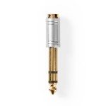 adaptor audio 6.35mm tata - 3.5mm mama, metal, argintiu, nedis adaptor audio 6.35mm tata - 3.5mm mama, metal, argintiu, nedis