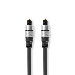 cablu optic toslink tata- toslink tata, 1.5m, antracit, nedis cablu optic toslink tata- toslink tata, 1.5m, antracit, nedis