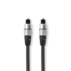 cablu optic toslink tata- toslink tata, 5m, antracit, nedis