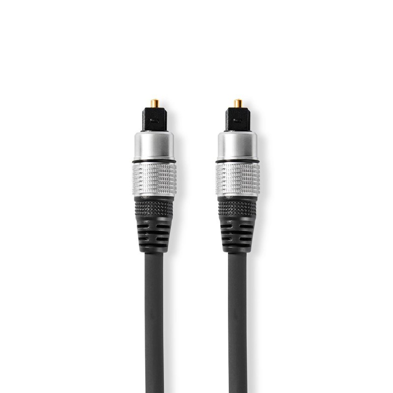 cablu optic toslink tata- toslink tata, 5m, antracit, nedis