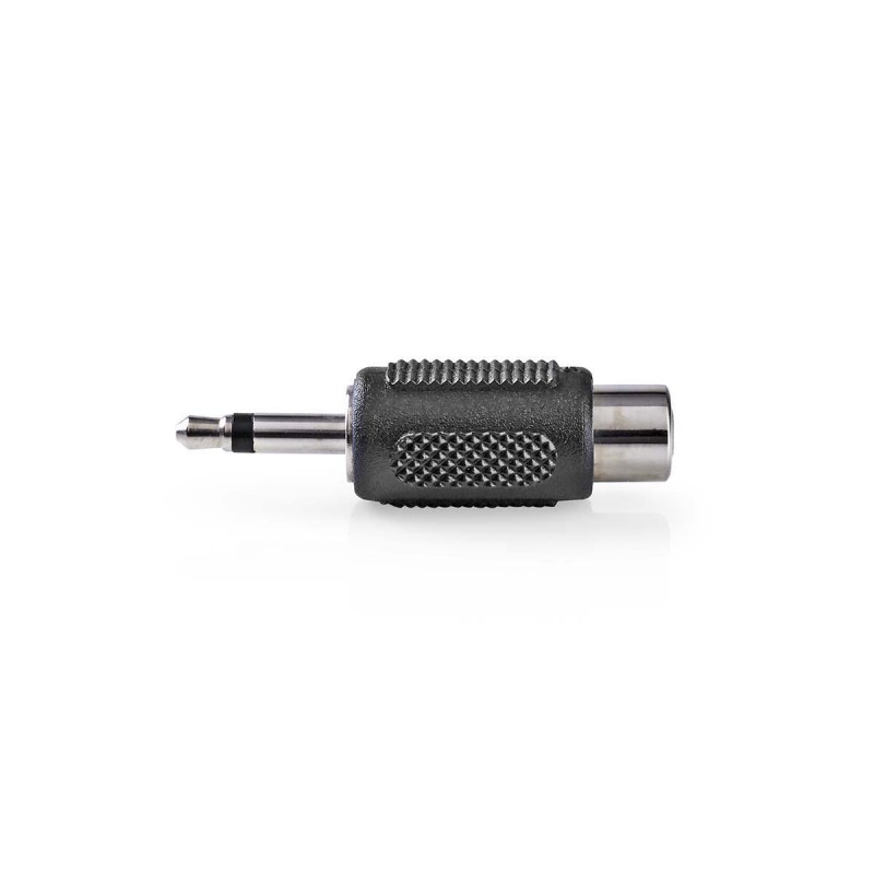 adaptor audio mono nedis 3.5mm tata - rca mama, set 10 bucati, negru adaptor audio mono nedis 3.5mm tata - rca mama, set 10 bucati, negru