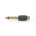 adaptor audio mono 6.35mm tata - rca mama, set 10 bucati, nedis adaptor audio mono 6.35mm tata - rca mama, set 10 bucati, nedis