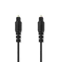 cablu optic nedis toslink tata - toslink tata, 10m, negru