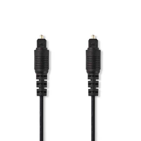 cablu optic nedis toslink tata - toslink tata, 10m, negru