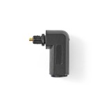 adaptor optic nedis toslink tata - toslink mama, cotit 90°, set 10 bucati, negru adaptor optic nedis toslink tata - toslink mama, cotit 90°, set 10 bucati, negru
