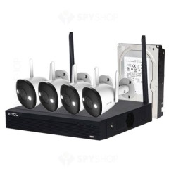 sistem de supraveghere wifi imou kit/nvr1104hs-w-s2/4-f22fe pro, nvr, 4 camere, 2mp, ir 30m, microfon + hdd 1tb