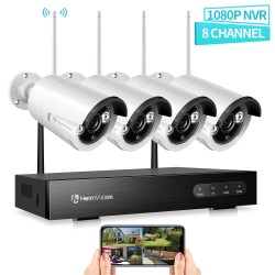 sistem de supraveghere heimvision hm241, nvr, 4 camere, 8 canale, wifi, 1080p