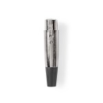 conector xlr 3 pini mama 25 bucati metal