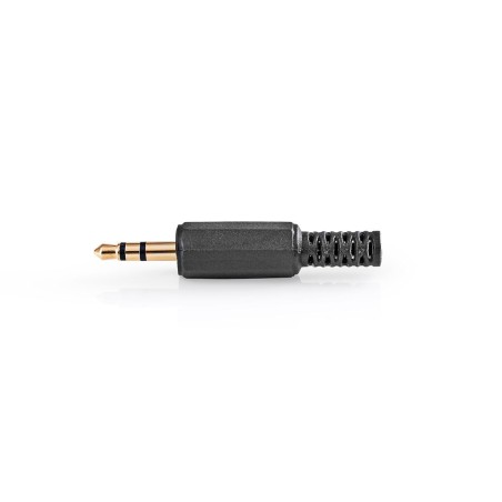 conector jack stereo nedis, 3.5 mm tata, 25 buc, negru
