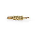 conector jack mono 3.5mm tata 25 bucati auriu