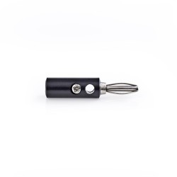conector banana tata nedis, set 25 bucati, negru