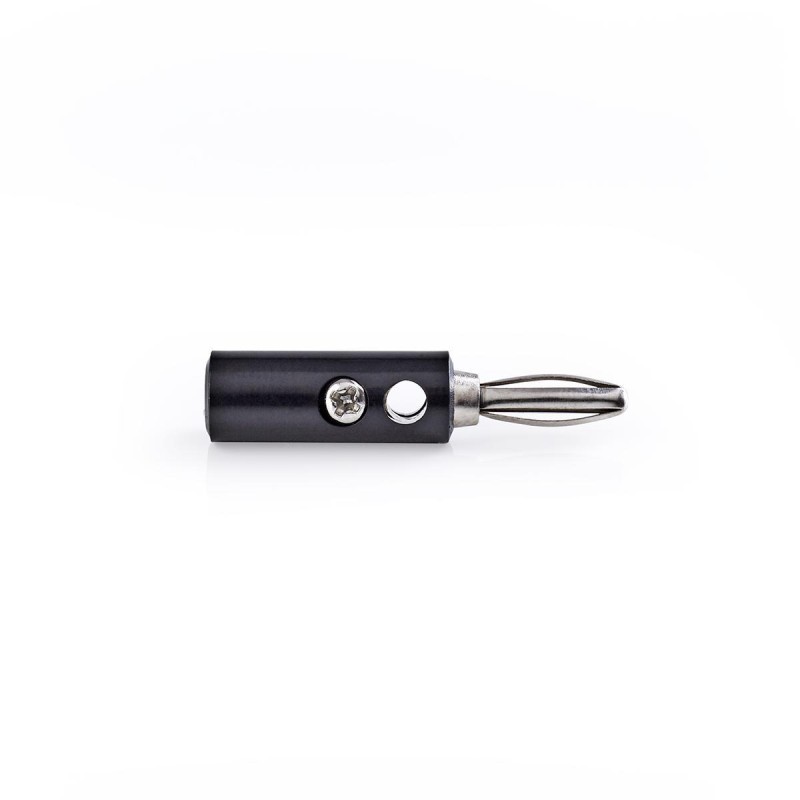 conector banana tata nedis, set 25 bucati, negru