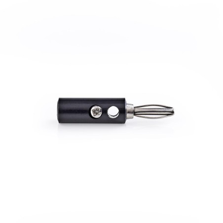 conector banana tata nedis, set 25 bucati, negru