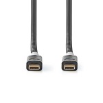 cablu usb-c - usb-c, 1m, 100w, antracit, nedis cablu usb-c - usb-c, 1m, 100w, antracit, nedis