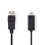 cablu displayport tata - hdmi tata, 4k30hz, 2m, negru, nedis