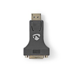 adaptor displayport tata - dvi-i 24+5-pini mama, 1080p, negru, nedis