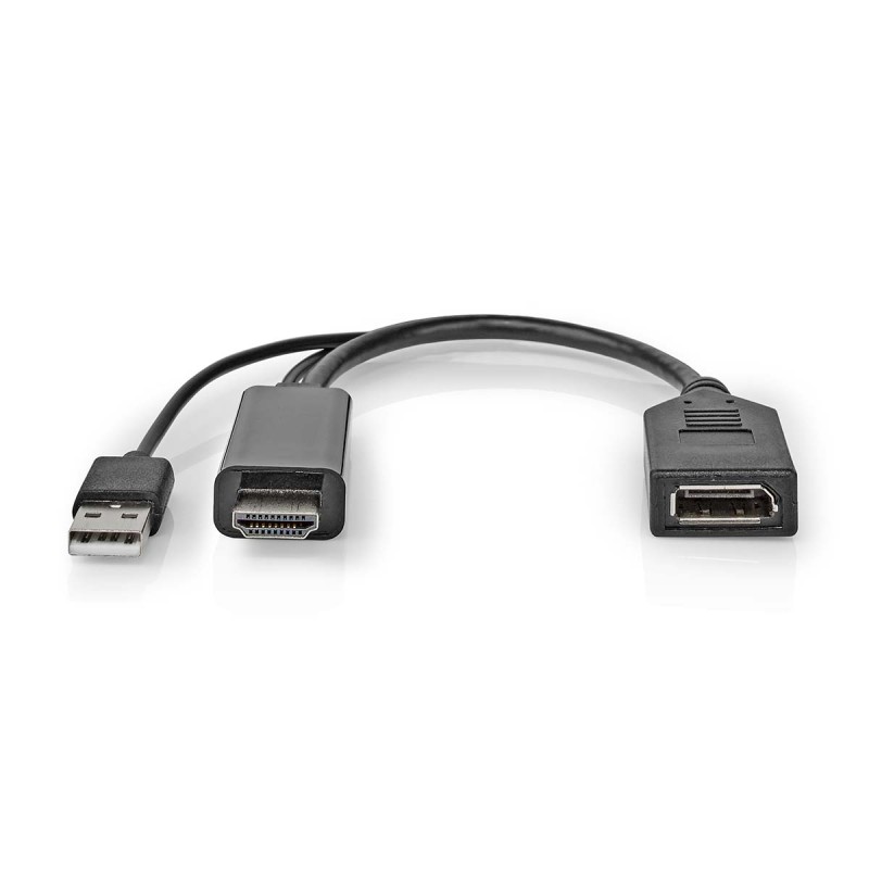 adaptor hdmi tata - displayport mama, 4k60hz negru, nedis
