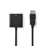 cablu displayport 1.2 tata - dvi-d 24+1-pini mama, 1080p, 0.2m, negru, nedis cablu displayport 1.2 tata - dvi-d 24+1-pini mama, 1080p, 0.2m, negru, nedis