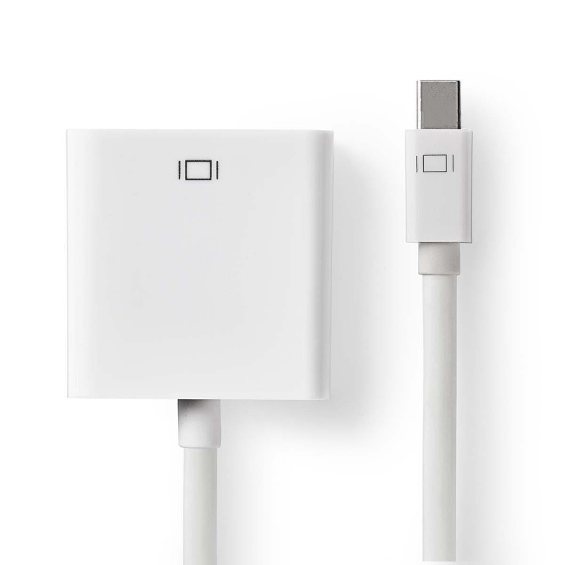 cablu mini displayport 1.2 tata - vga mama, 0.2m, alb, nedis cablu mini displayport 1.2 tata - vga mama, 0.2m, alb, nedis