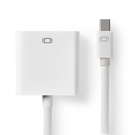 cablu mini displayport 1.2 tata - vga mama, 0.2m, alb, nedis