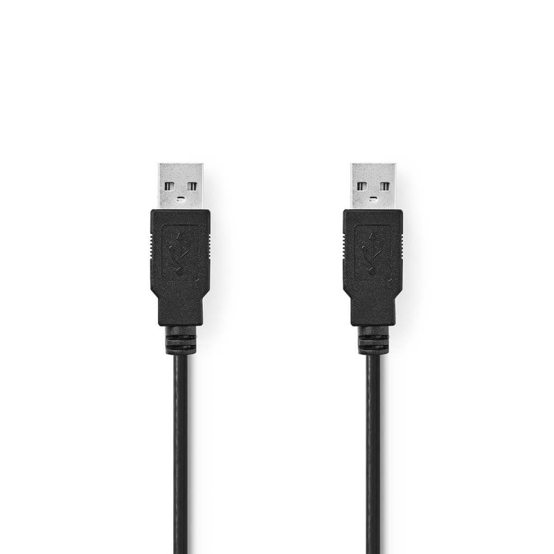 cablu usb 2.0 usb-a tata - usb-a tata, 3m, negru, nedis cablu usb 2.0 usb-a tata - usb-a tata, 3m, negru, nedis