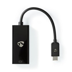 adaptor usb-c tata - mini displayport mama nedis, 0.2m, antracit