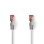 cablu de retea s/ftp nedis, cat6, patch cord, 15m, gri
