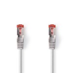 cablu de retea s/ftp nedis, cat6, patch cord, 20m, gri