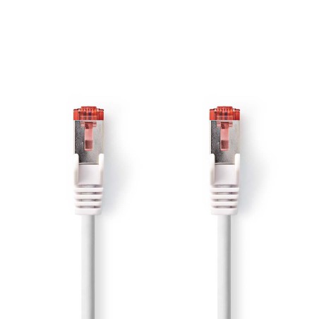 cablu de retea s/ftp nedis, cat6, patch cord, 7.5m, alb
