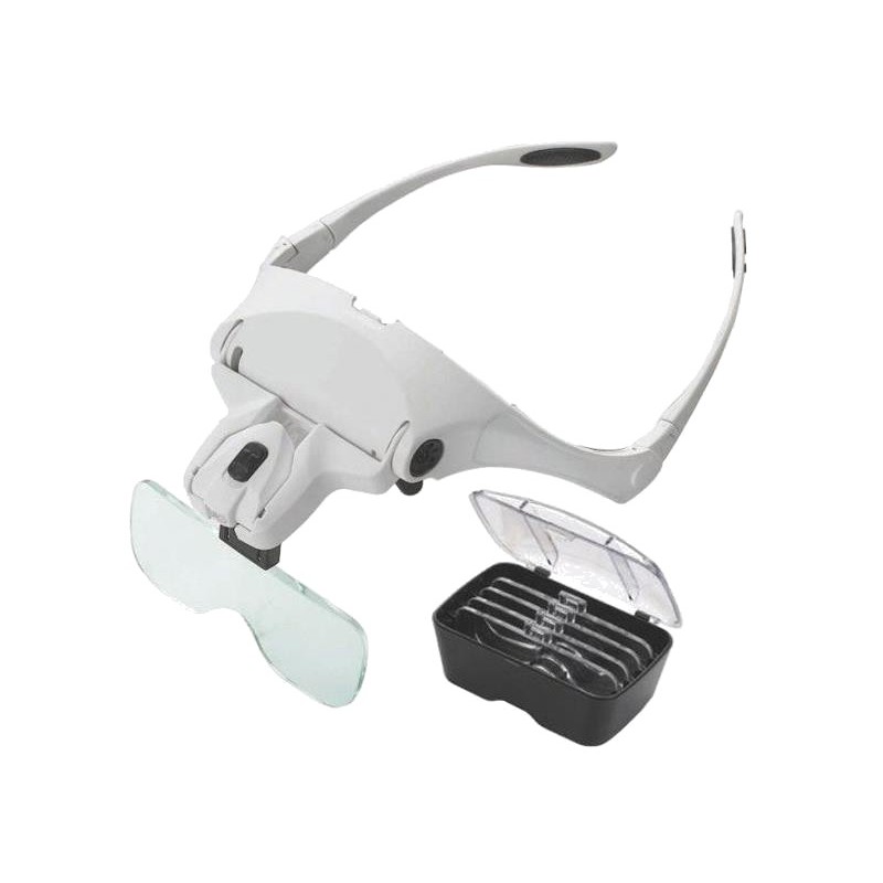 Magnifying glasses with magnifier, magnification 1-3,5x, LED illuminaton HADEX P336C