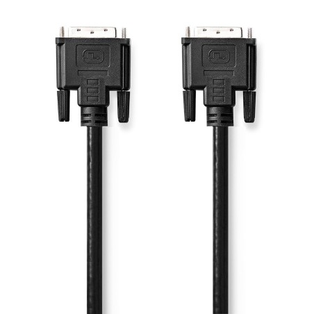 cablu dvi-d nedis dvi 24+1-pin tata - dvi 24+1-pin tata, 3.0 m, negru