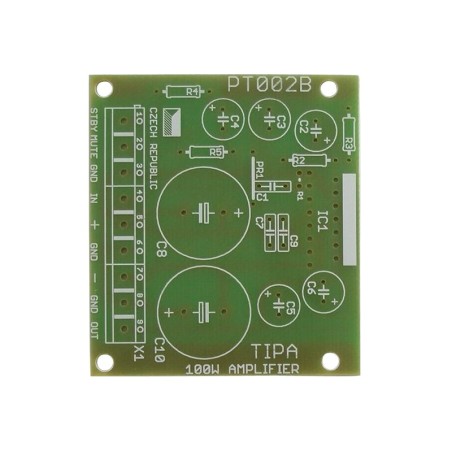 KIT -uri electronice, Cablaj imprimat amplificator mono PT002B PT003B PT005 PT006 100W cu TDA729x 09840010 -3, dioda.ro