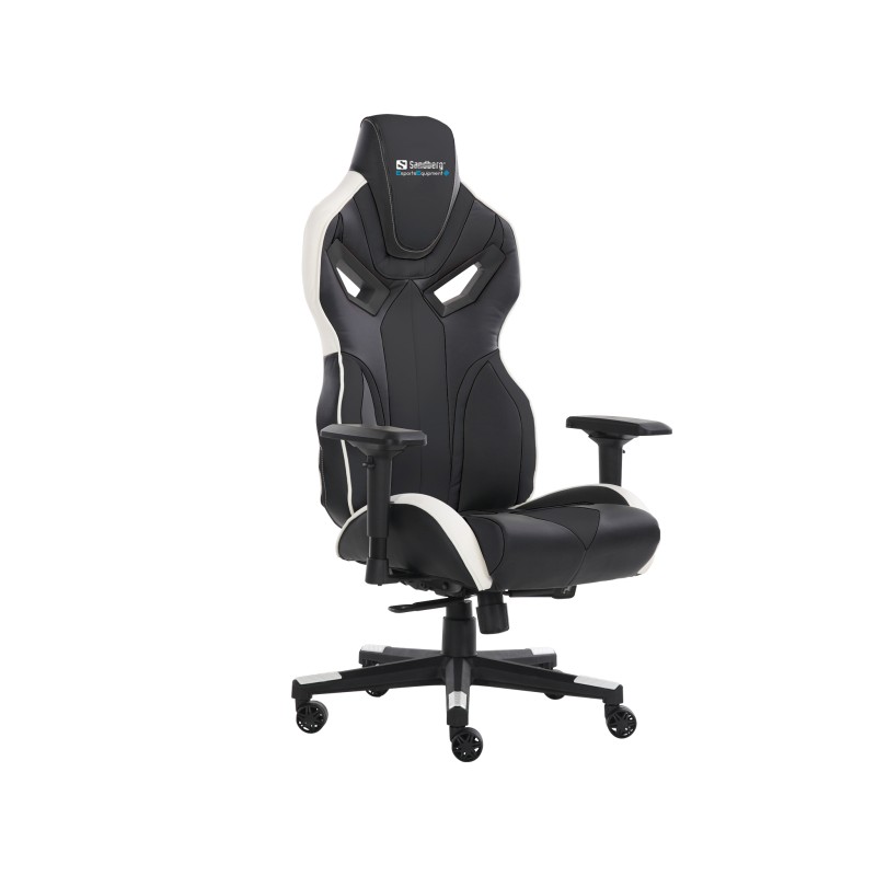 scaun gaming sandberg 640-83 voodoo, negru/alb