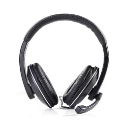 casti cu fir multimedia, microfon, conectori 2 x 3.5mm, negru, nedis