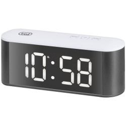 ceas de masa cu alarma, termometru ec883 alb trevi