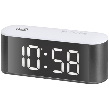 ceas de masa cu alarma, termometru ec883 alb trevi