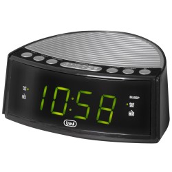 radio cu ceas si alarma, display mare, rc 846, negru, trevi