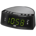 radio cu ceas si alarma, display mare, rc 846, negru, trevi