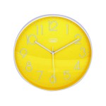 ceas de perete cu quartz om 3508 s, 30cm, galben, trevi ceas de perete cu quartz om 3508 s, 30cm, galben, trevi