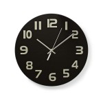 ceas de perete elegant negru 30 cm nedis